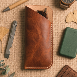 Minimal Slim Vegan Leather Eyewear Holder